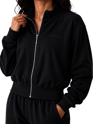 Cotton Pure Longline Jacket - Black