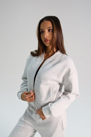 Elemental Bomber Jacket - Ash Grey