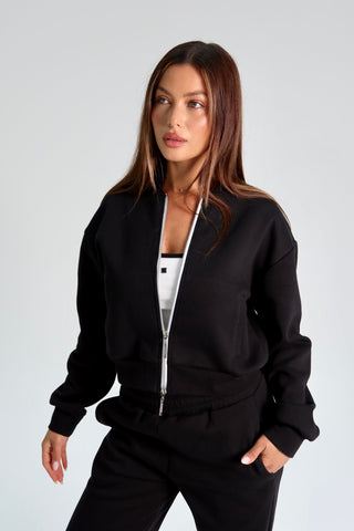 Elemental Bomber Jacket - Black