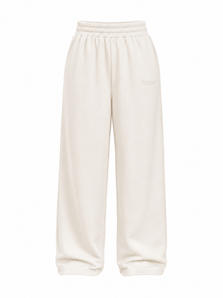 Signature Plush Straight Leg Sweatpants - Ivory