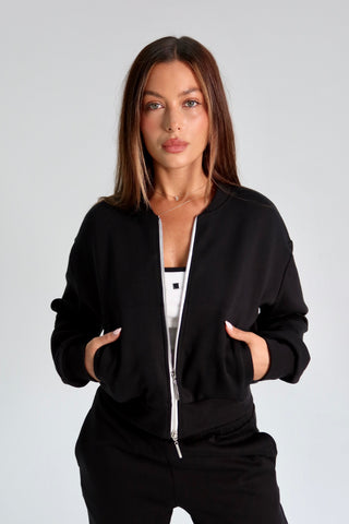 Elemental Bomber Jacket - Black