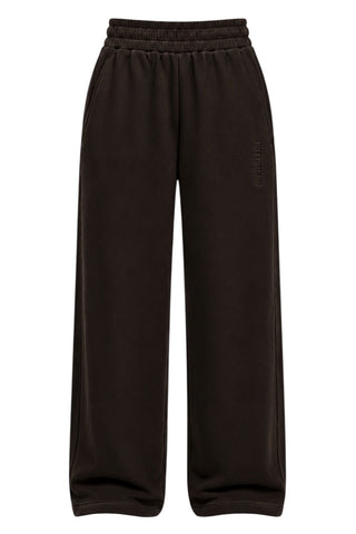 Cotton Pure Straight Leg Sweatpants - Cocoa