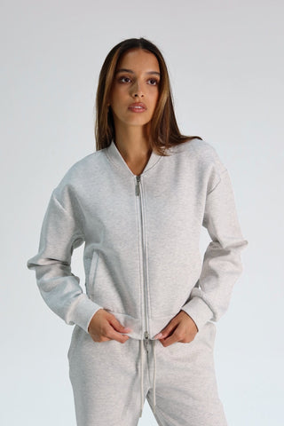 Elemental Bomber Jacket - Ash Grey