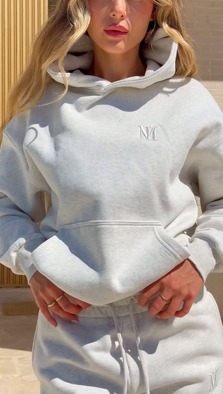 Signature Plush Hoodie - Ash Grey