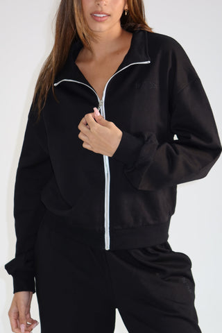 Cotton Pure Longline Jacket - Black